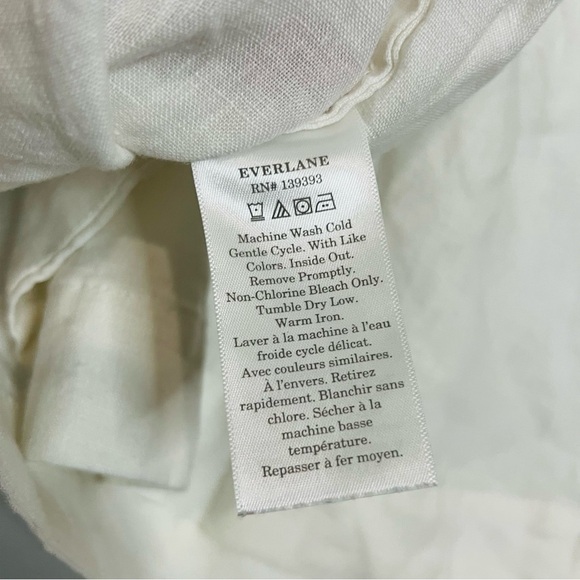 NWT EVERLANE the smocked linen cami white size s - Picture 5 of 7